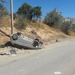 Niğde’de otomobil takla attı: sürücü yaralandı