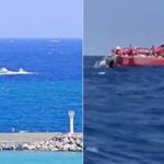 Girne açıklarında yolcu gemisi battı
