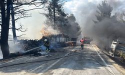 3 araç çarpıştı, ortalık savaş alanına döndü