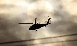 Çalışma yapan helikopter düştü!