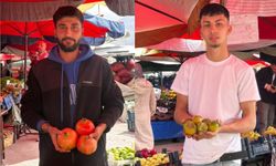 Nar ve taş hurma pazardaki yerini aldı