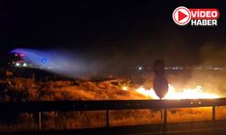 Niğde Güllüce köyü yolunda yangın çıktı