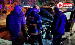 Niğde'de park halindeki otomobil yandı