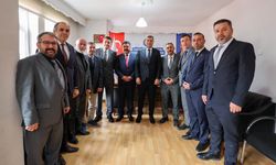 Vali Akmeşe'den sendikalara ziyaret