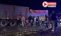 Niğde'de kamyonet tıra çarptı! Yaralı var