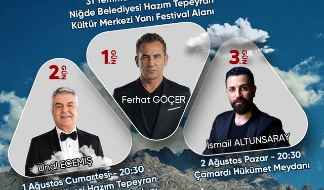 Niğde’de Dağ, Doğa ve Dondurma Festivali başlıyor