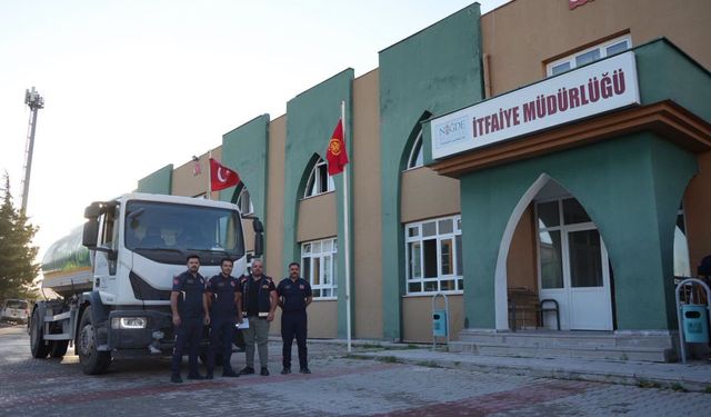 Niğde Belediyesi Orman Yangınına Destek İçin Yola Çıktı