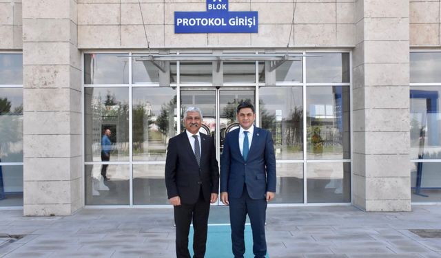 Kaymakam Bağış’tan Emniyet Müdürü Yüceer’e veda ziyareti