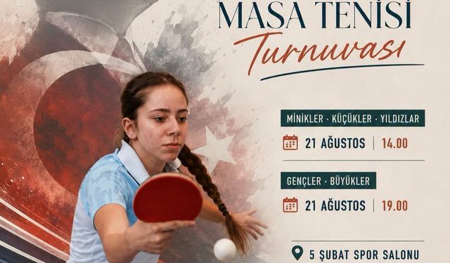 Niğde'de 30 Ağustos Zafer Bayramı coşkusu Masa Tenisi Turnuvasıyla yaşanıyor