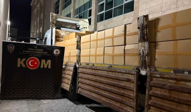 Niğde'de dev kaçakçılık operasyonu