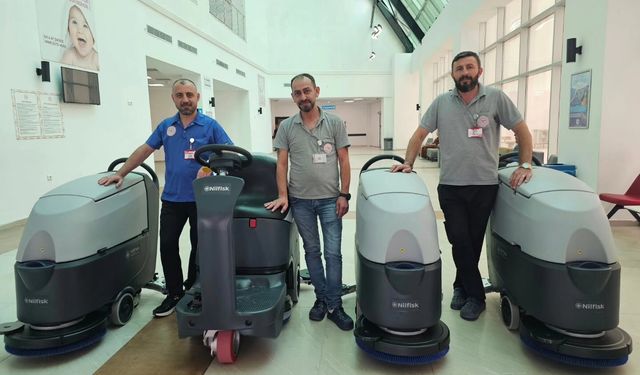 Niğde Eğitim ve Araştırma Hastanesi’nde yeni temizlik araçları hizmete girdi