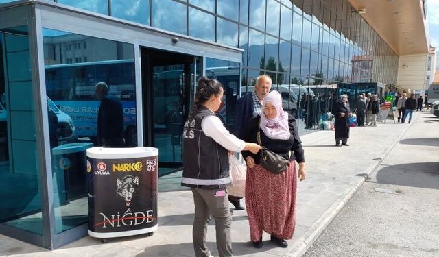 Narkotik ekiplerinden Niğde’de kapsamlı bilgilendirme seferberliği