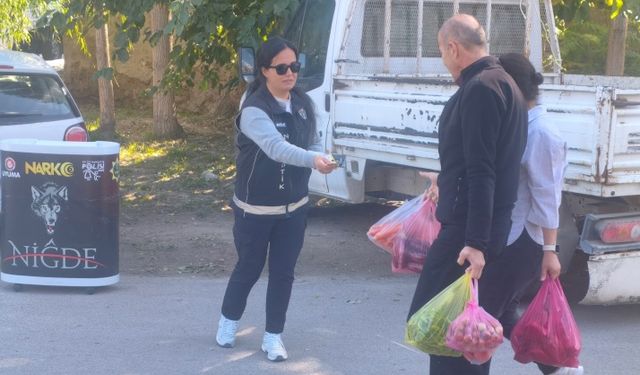 Niğde Emniyet Müdürlüğünden narkotik suçlarla mücadele bilgilendirme çalışması