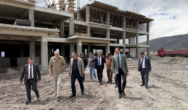 Çamardı Devlet Hastanesi inşaatında son durum incelendi