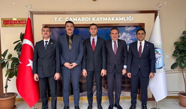 Kaymakamlardan Çamardı kaymakamına hayırlı olsun ziyareti