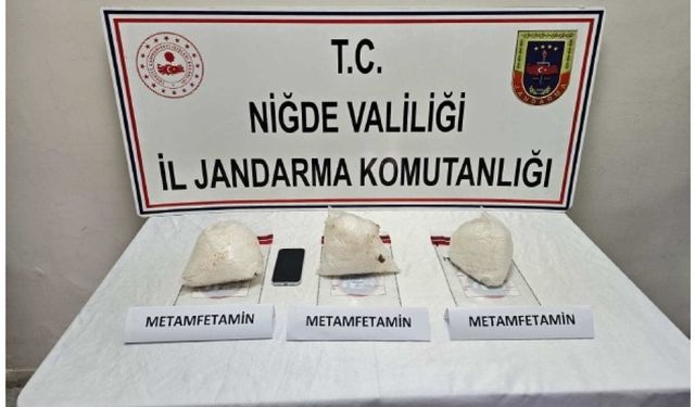 Niğde'de 3 kilogramdan fazla uyuşturucu ele geçirildi