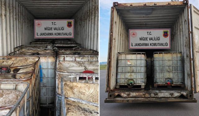Niğde’de 14 bin 500 litre kaçak akaryakıt ele geçirildi