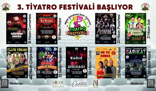 Niğde’de tiyatro şöleni başlıyor