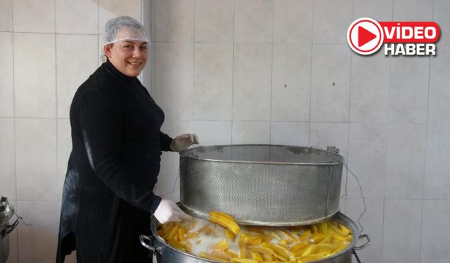 Niğde’den gönderilen kabaklar, Hatay’da lezzete dönüşüyor