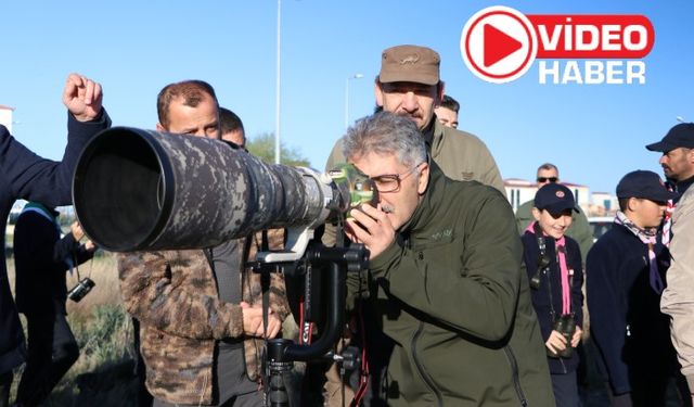 VALİ ÇELİK ÇOCUK İZCİLER İLE KUŞ GÖZLEMİ YAPTI