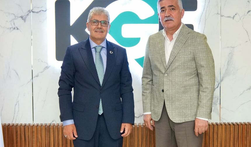 Niğde'nin eski  Valilerinden Cahit Çelik'ten KGF Başkanı Erdoğan Özegen'e Ziyaret