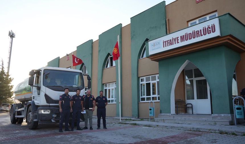 Niğde Belediyesi Orman Yangınına Destek İçin Yola Çıktı