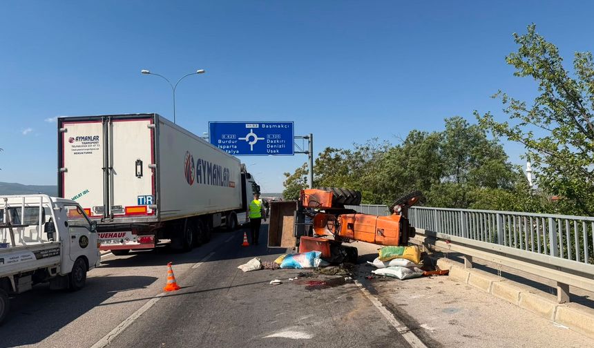 Traktör devrildi 74 yaşındaki sürücü hayatını kaybetti