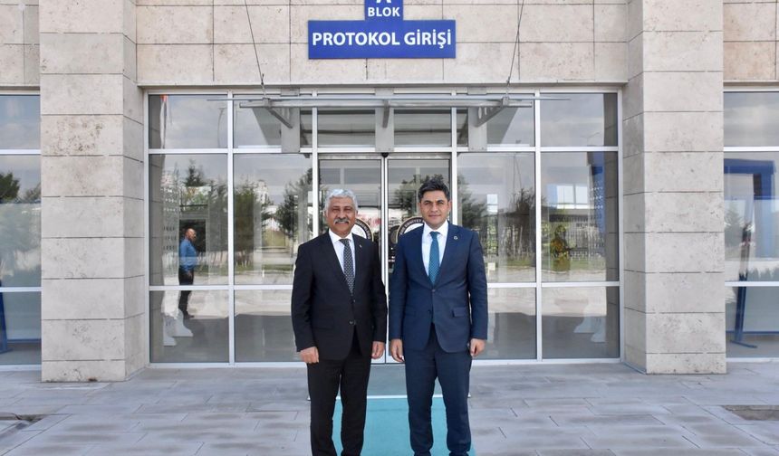 Kaymakam Bağış’tan Emniyet Müdürü Yüceer’e veda ziyareti
