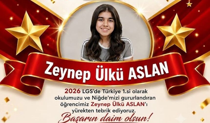 Abdülhamit Han Ortaokulu'ndan LGS'de Türkiye Birinciliği