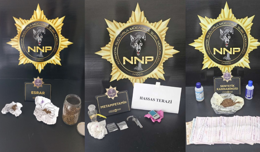 Niğde'de narkotik operasyonu! Çok sayıda şüpheli yakalandı