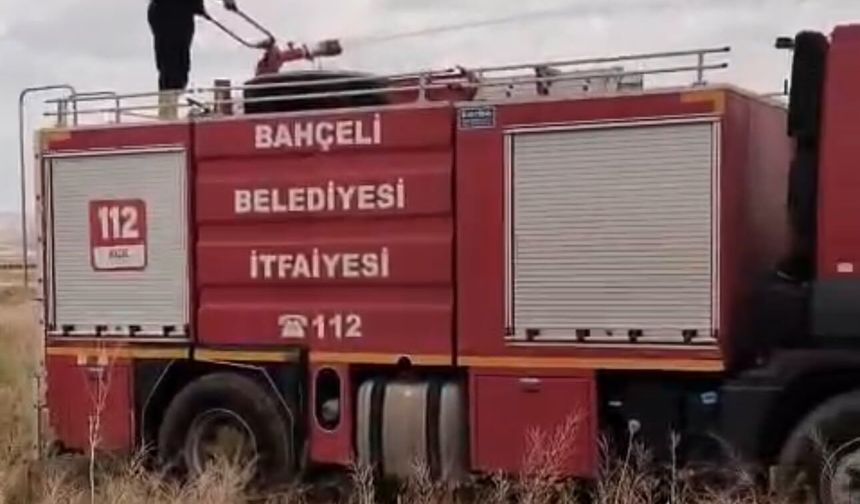 Bahçeli’de meydana gelen yangın korkuttu!