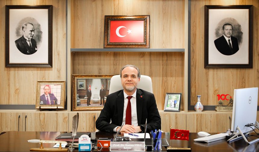 Rektör Uslu’dan hoş geldin mesajı