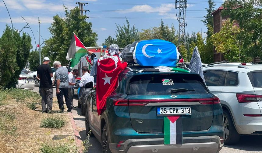 Filistin Konvoyu Niğde'ye ulaştı