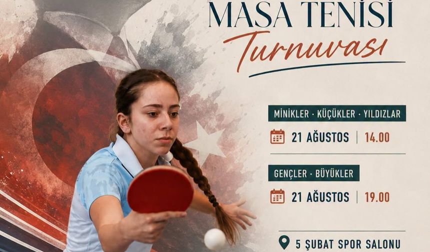 Niğde'de 30 Ağustos Zafer Bayramı coşkusu Masa Tenisi Turnuvasıyla yaşanıyor