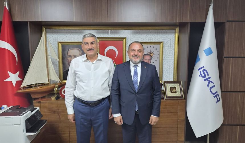 AK Parti heyetinden İŞKUR İl Müdürü Uykun’a ziyaret