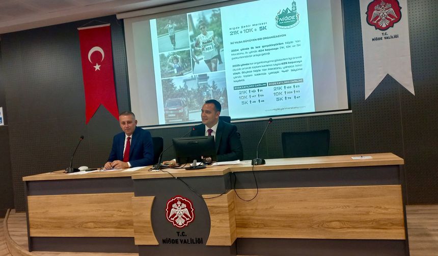 Niğde Yarı Maratonu öncesi kurumlar hazırlıklarını değerlendiriyor