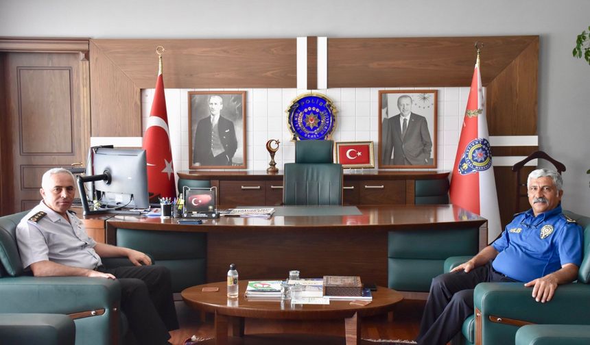 Okyar'dan, Emniyet Müdürü Erdinç Yüceer’e veda ziyareti