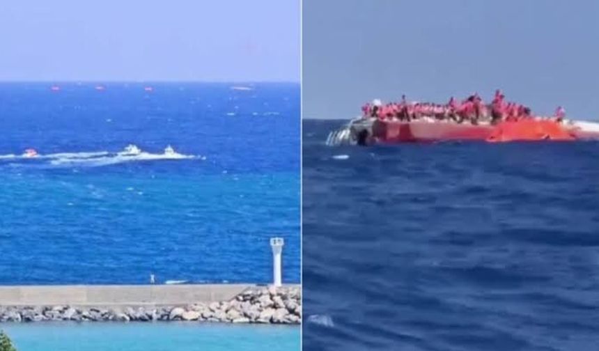 Girne açıklarında yolcu gemisi battı