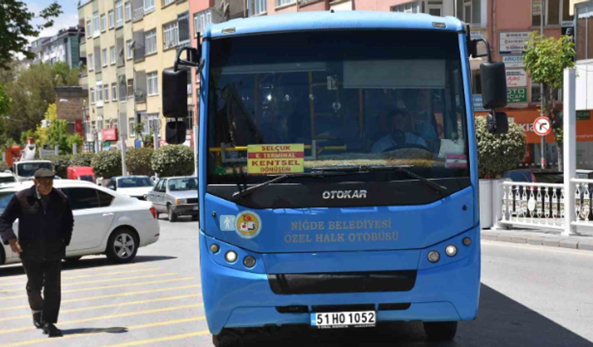 Niğde'de toplu ulaşım ücretlerine zam