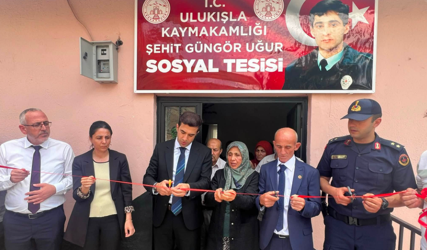 Ulukışla’da şehit Güngör Uğur’un ismi sosyal tesiste yaşatılacak