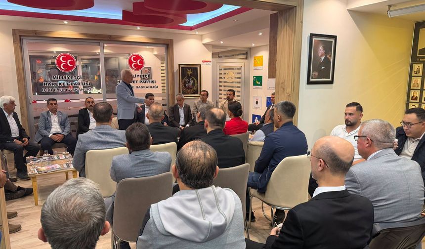MHP Niğde teşkilatından Bor’da istişare toplantısı