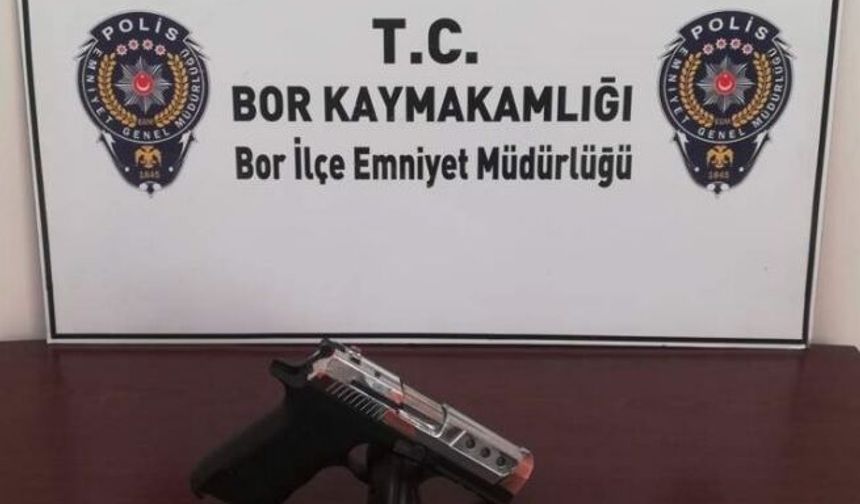 Bor’da silah ele geçirildi!