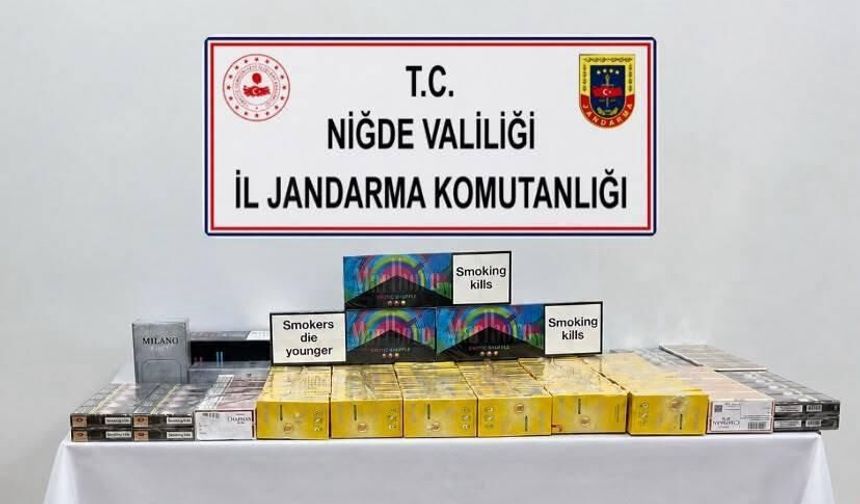 Niğde’de kaçak sigara operasyonu