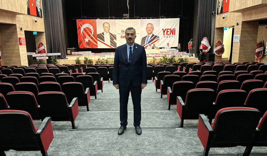YENİ Parti Merkez İlçe Başkanlığı'na Ersin Soydemir seçildi