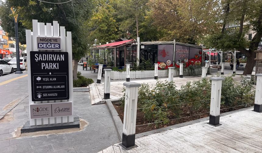 Şadırvan Park’a yeni tabela