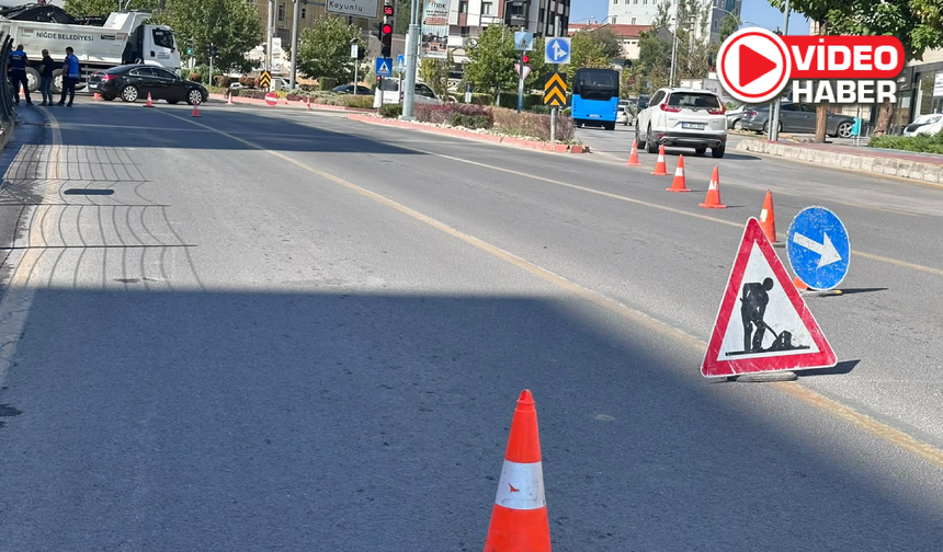 Bor yolu Sabancı kavşağı trafiğe kapatıldı