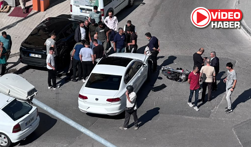 Niğde’de otomobille motosiklet çarpıştı! Yaralı var