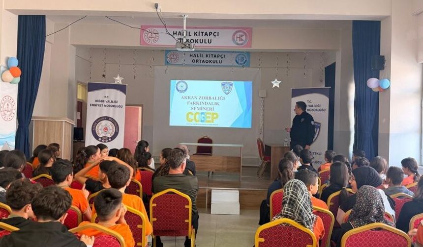 Niğde’de öğrencilere güvenlik eğitimi