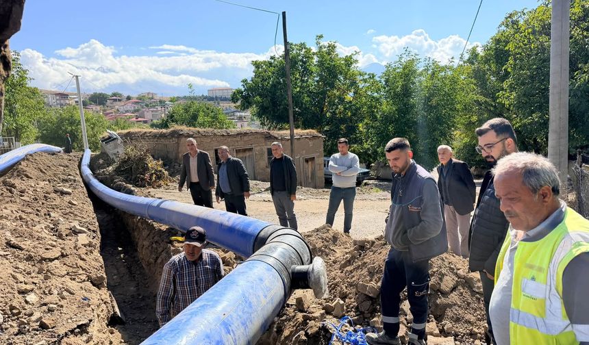 Çamardı’da kehret yüz suyu sulama sistemi çalışmaları yerinde incelendi