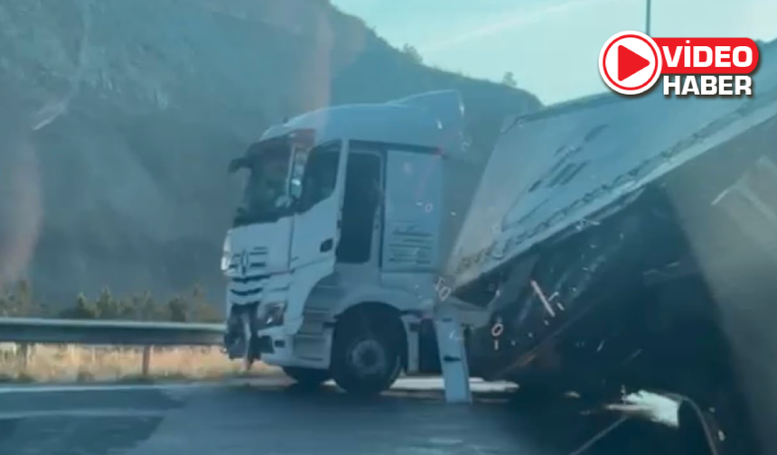 Niğde-Adana otoyolu’nda korkutan kaza!